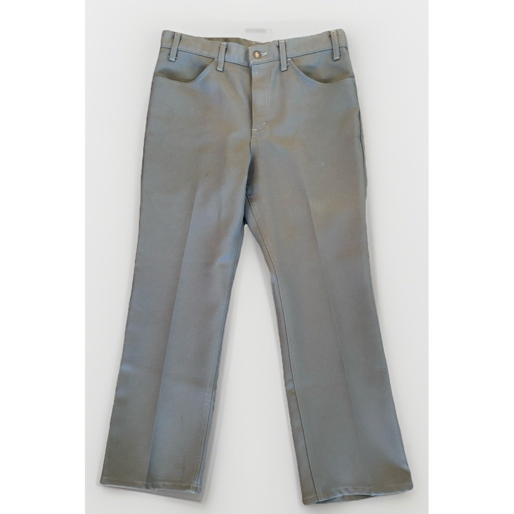Vtg Levi's Dress Pants Men's 34x29 1993 Dacron Polyester Gray USA Black Gold Tab